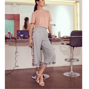 Ted Baker Kalid Wide Leg Ankle Grazed Floral Print Pants [Size 6]